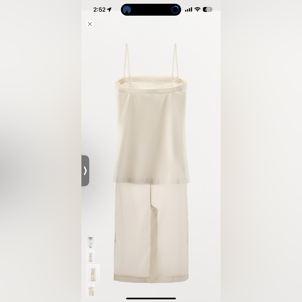 Elegant White Strapless Dress - Picture 5 of 6